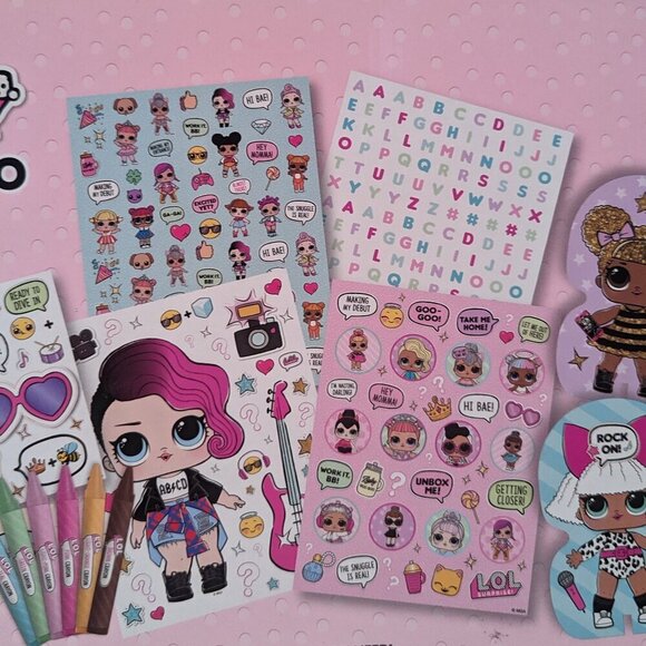NWT LOL Surprise! Stylin' Studio Collectible Stickers Paper Dolls Pink L.O.L. - Picture 5 of 10